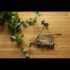 Vegan Leather Fringe Cross Body